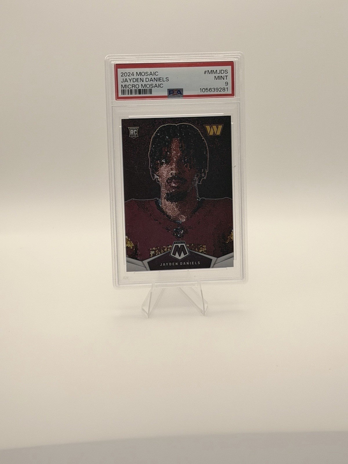 Jayden Daniels #MM-JDS (Football Cards 2024 Panini Mosaic Micro) — is it worth grading?