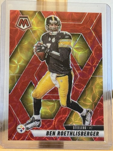 2025 Panini Mosaic - Ben Roethlisberger #9 Red Scope Prizm