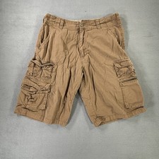 Plugg Cargo Shorts Size 34 Beige Skater, Hiking Khaki