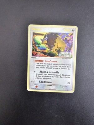 Pokemon Karte HOLO Tauros 12/100 Reverse EX Crystal Guardians Block EX DE
