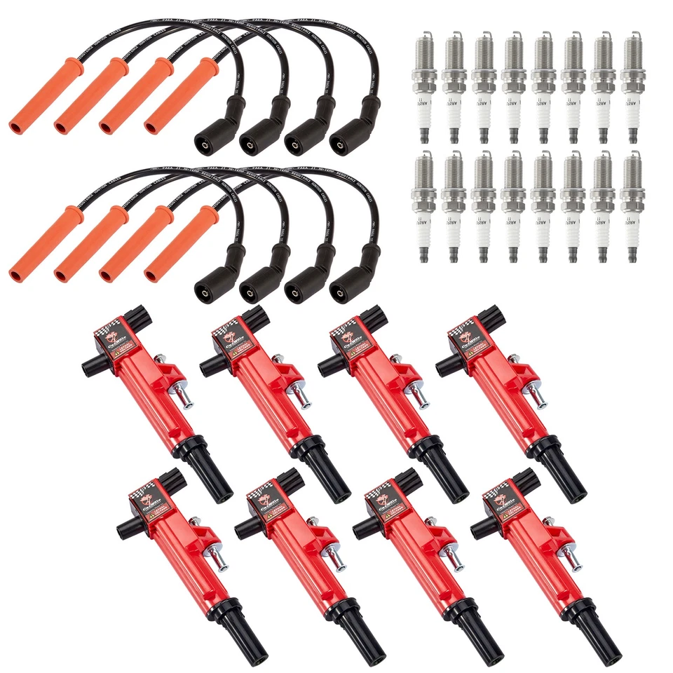 Bobina de encendido y juego de cables y enchufes para Jeep Grand Cherokee V8 2008 2009 4,7 L UF601 Foto 3 de 4