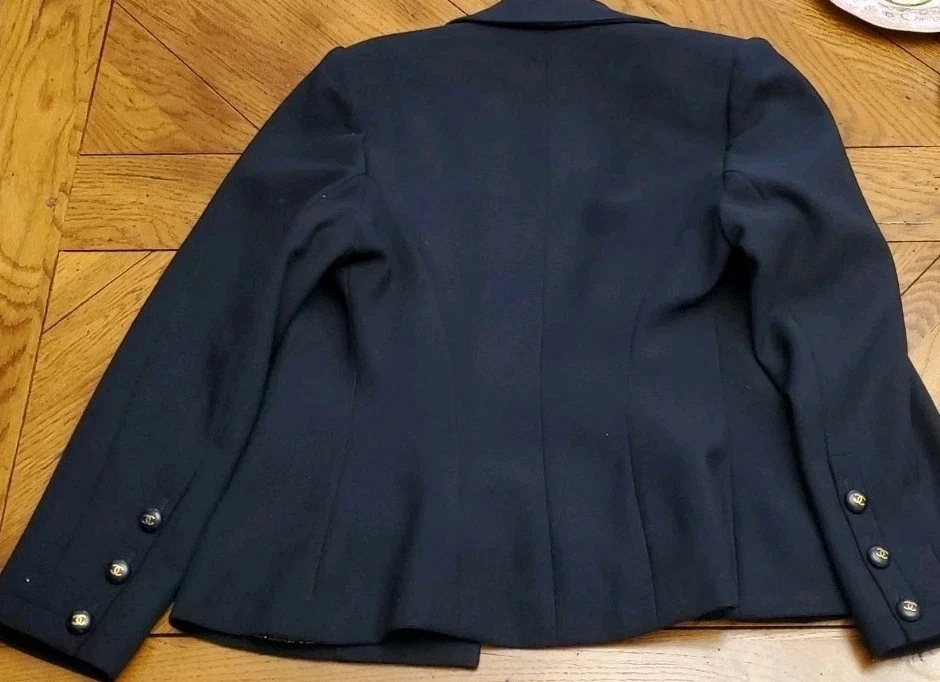 Giacca Chanel Blu Scuro Taglia S