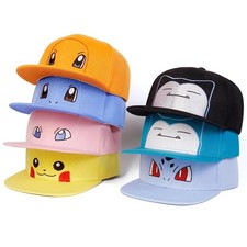 Pokemon Pikachu Squirtle Charmander Embroidery Baseball Cap Anime Adjustable Hat