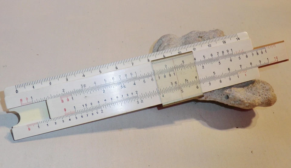 Rechenschieber Reklame ROBERT-BOSCH GmbH STUTTGART Germany MINI Holzkern um 1950 - Bild 2 von 4