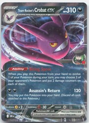 Team Rocket's Crobat ex 122/182 Destined Rivals