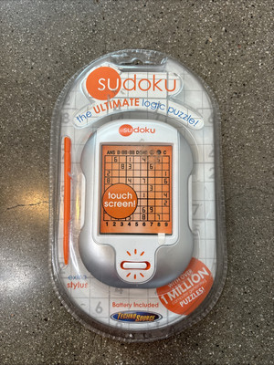 Sudoku Handheld Touch Screen Logic Puzzle Stylus - Techno Source  NEW Sealed