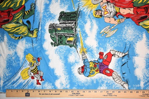 Vintage 1983 He-Man Masters of the Universe Skeletor Baumwollstoff MOTU Cartoon 5 Yd - Bild 6 von 8