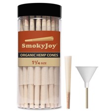 100 Pack 1 1/4 Size Cones Rolling Papers Pre Rolled Paper Cones - Pr
