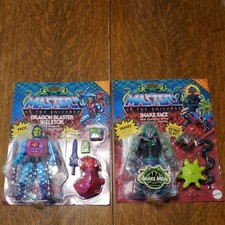 Mattel Masters of the Universe Origins Dragon Blaster Skeletor and Snake face.