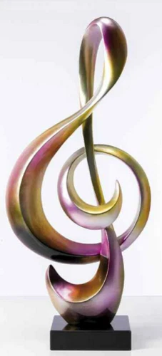 Scultura AMBIENTI GLAMOUR Diapason con base in Marmo, fotografia 3 di 7