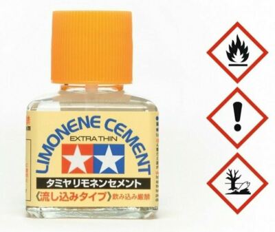 LIMONENE CEMENT EXTRA THIN ADHESIVE/GLUE 40ML #87134 TAMIYA
