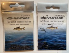 FLADEN VANTAGE PRO MATCH BARBLESS HOOKS (SIZE 18 & 10)