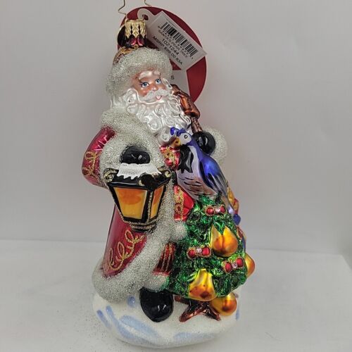 Albero di Natale Christopher Radko Babbo Natale Pera Decorazione Natalizia 1021244 -Nuovo - Foto 6 di 8