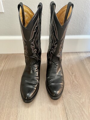 Domini Pelle Classic Western Cowboy Boots Men display picture 1
