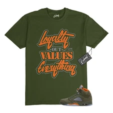 5 Olive Army Solar Orange Black Grey T Shirt Match LYLTY