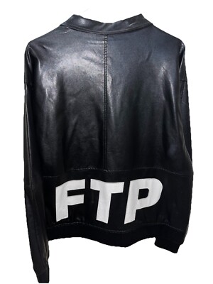 FTP FuckThePopulation Racer Jacket Black SS19 | eBay