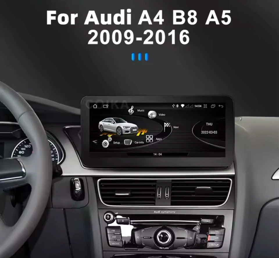 CARTABLET AUDI A4 A5 ANDROID Comandi Volante Carplay Bluetooth USB touch - Immagine 2 di 4