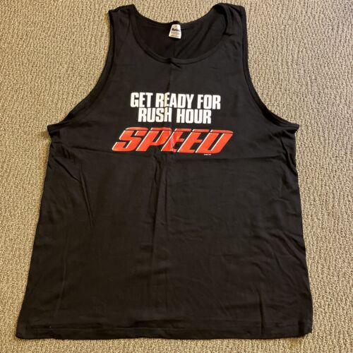 RARE NOS NEW Speed Tank Top Vintage 90s Movie Promo Made In USA Size Mens XL - 第 1/7 張圖片