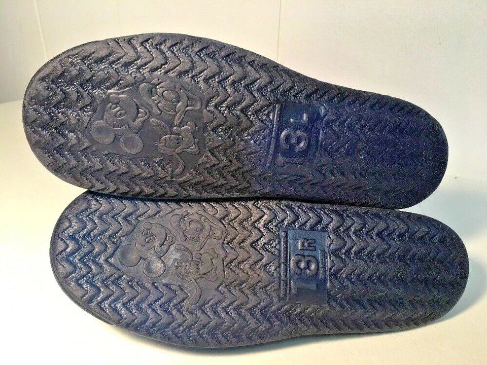 Botas de Lluvia Mickey Mouse Disney Pals Niños Talla 13 Sin Cordones Galoshes Disneyana 1980 Foto 4 de 4