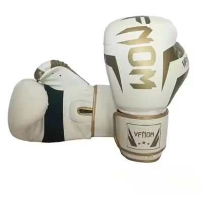 PU Leather Breathable Boxing Gloves, 6/8/10/12/14/16oz For Boxing Training