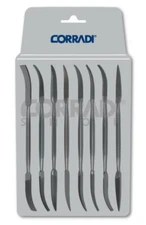 CORRADI Die Makers' Rifflers for silversmiths, etc., cut 2, set of 8