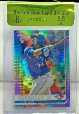 Vladimir Guerrero Jr. 2019 Topps Chrome Prism Refractor RC #201 BGS/RCR 9.5 GEM