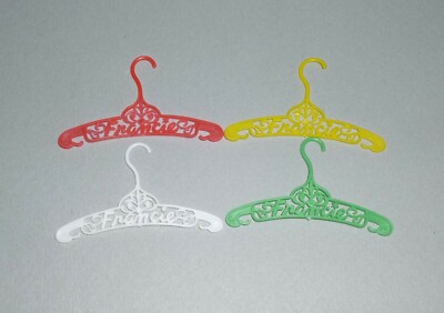 VINTAGE 1960s BARBIE FRANCIE LOGO FILIGREE HANGERS 4 COUNTS ASSORTED COLOR LOT 6 eBay