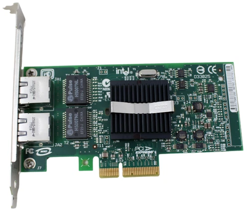 Intel D33682 Dell X3959 0X3959 PCI-E x4 Dual Port Gigabit Ethernet Card -Inc VAT