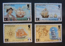St Helena 1992 500th Ann Columbus sailing ship SG603/6 MNH UM unmounted mint