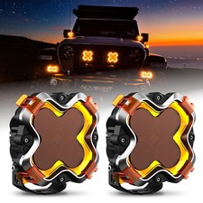 Novsight 6 Led Spot Pod Lights Work Light Bar 120w Whiteamber Wwiring Harness
