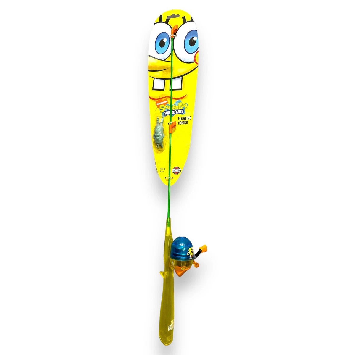 Viacom SpongeBob Squarepants Zebco Floating Combo Fishing Rod & Reel Rare  2008