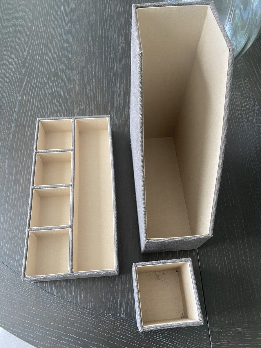Four-Piece Desk Organization Kit, Magazine Holder/Paper Tray/Pencil Cup/Storage Bin, Chipboard, Navy Four-Piece Desk Organization Kit, Magazine Holder/Paper Tray/Pencil Cup/Storage Bin, Chipboard, Navy