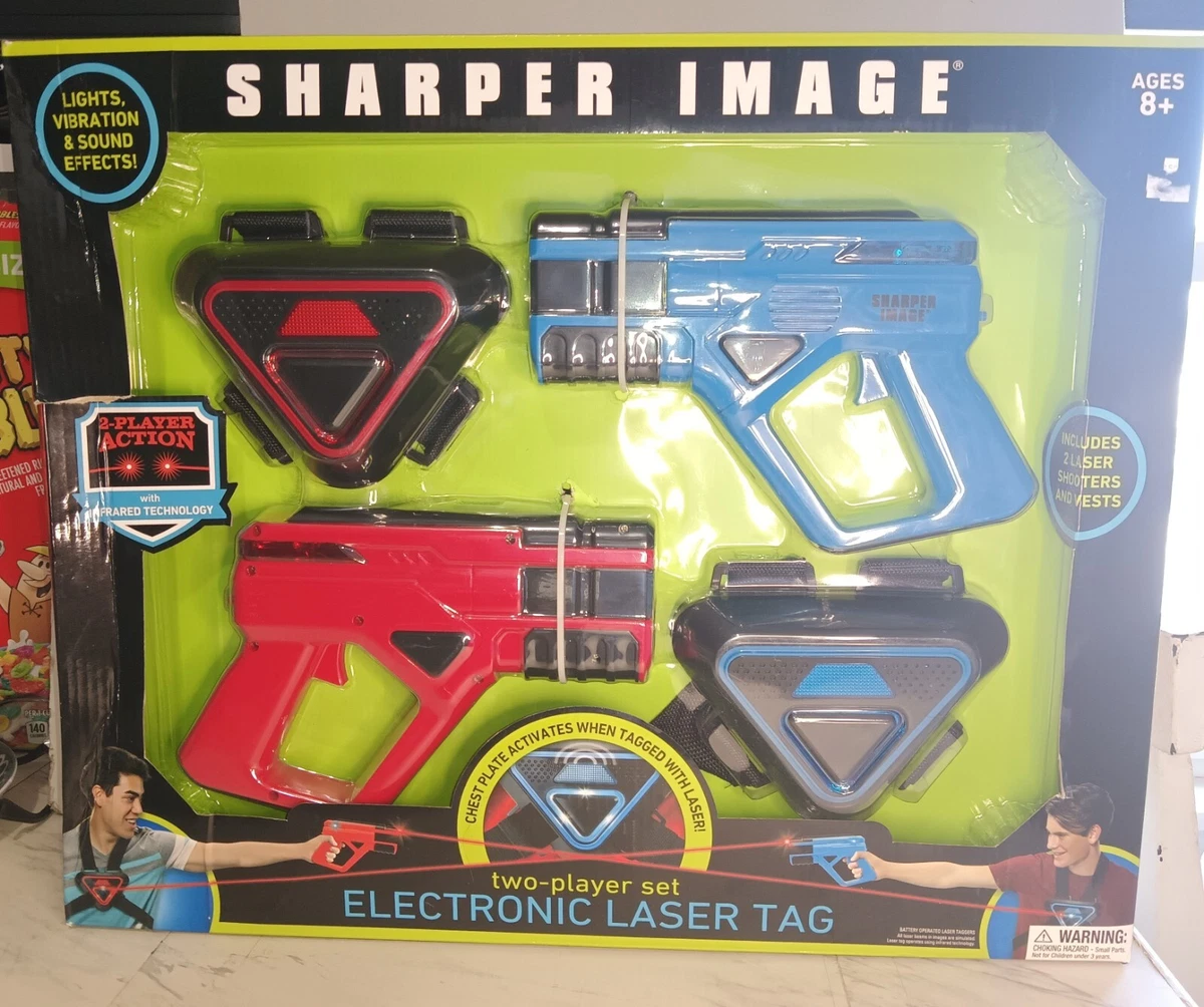 Sharper image two player electronic cheap laser tag set