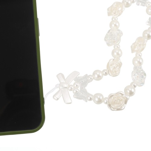 Perle Handykette Ästhetischer Telefonanhänger Handy-Handgelenk-Seil - 第 4/12 張圖片