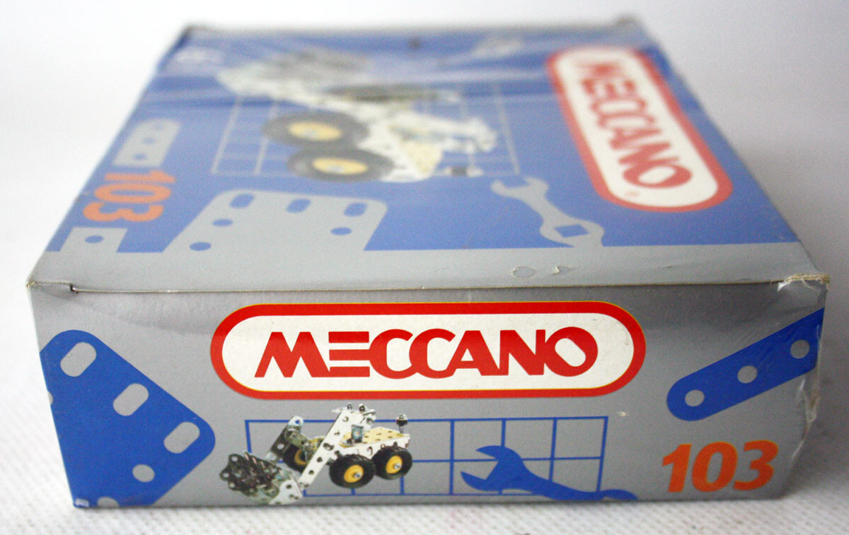RARE VINTAGE 90'S MECCANO 103 BULLDOZER METAL CONSTRUCTION