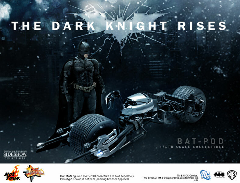 HOT TOYS Dark Knight Rises BAT-POD MMS177 1/6 Scale NEW SEALED | eBay