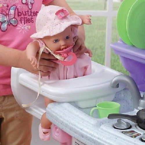 Little Kid Kitchen Play Sets Kids Pretend Girls Toys Cooking Set Toddlers Party 
