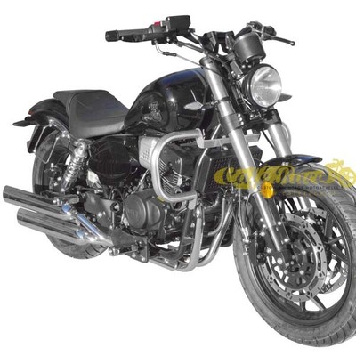Paramotore Spaan acciaio cromato Ø 30mm AJS Motorcycles Highway Star-MITT-Romet