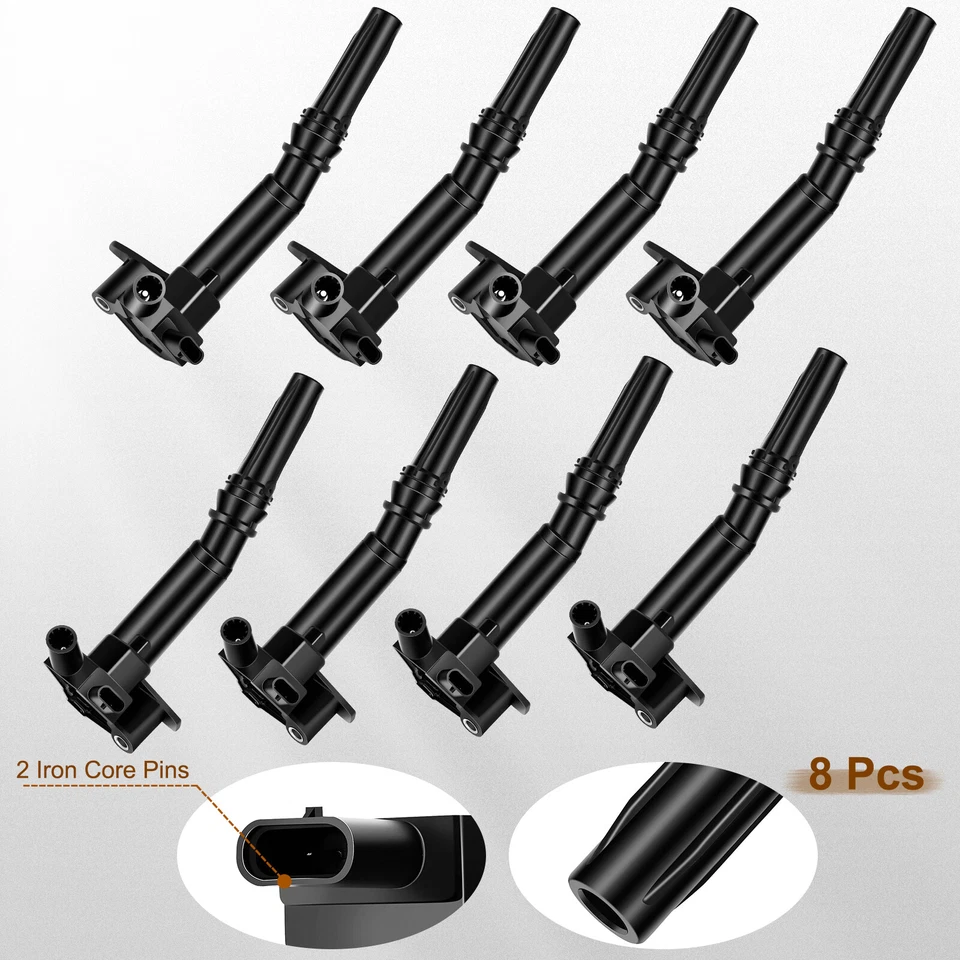 8 Left&Right Ignition Coils Pack For Ford E350 E450 Super Duty 2018-2019 6.2L V8 - Image 2 of 4