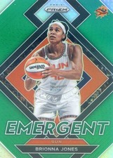 2022 Panini Prizm WNBA BRIONNA JONES #7 EMERGENT GREEN PRIZM SUN