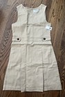 Nwt Old Navy Girls Size Xl 14-16 School Uniform Beige Jumper Dress