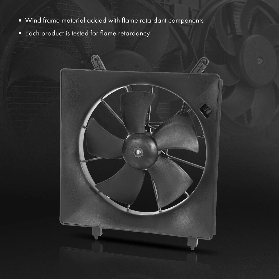 Radiator & AC Condenser & Cooling Fan Kit for Honda Element 2007-2011 L4 2.4L - Изображение 4 из 4