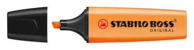 10x STABILO 70/54 Textmarker BOSS orange