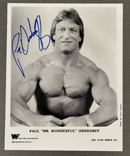Mr. Wonderful Paul Orndorff Autographed Signed 8x10 Wrestling Photo WCW WWF WWE
