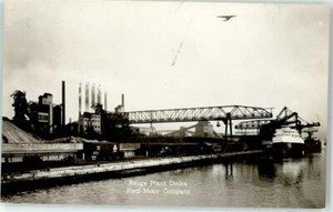 51632622 - Dearborn Rouge Plant Docks Ford Motor Company Michigan