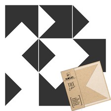 MIRANDELA 2 pcs Tile reusable PLASTIC Stencil // Geometric // Floor Wall