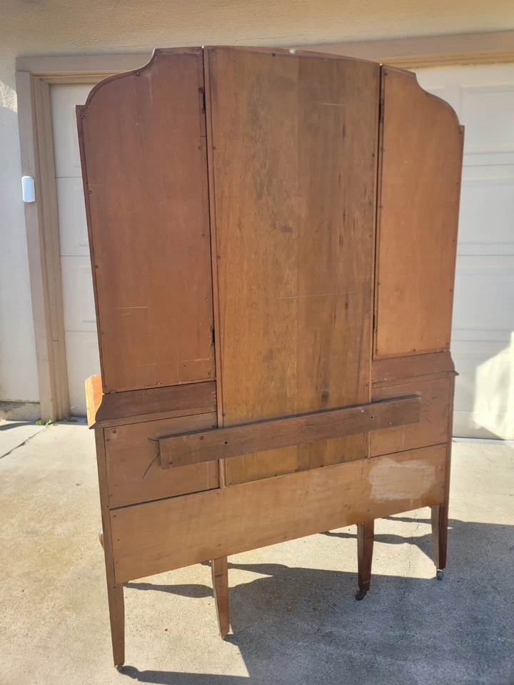 Tocador tocador antiguo vintage de madera de 1900, The Mengel Company  Foto 4 de 4