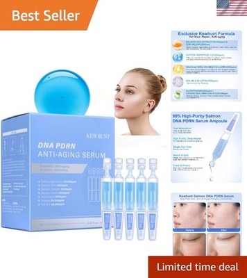 Salmon DNA PDRN Anti-Aging Facial Serum, 10,000ppm Salmon Egg DNA Ampoule, 30...