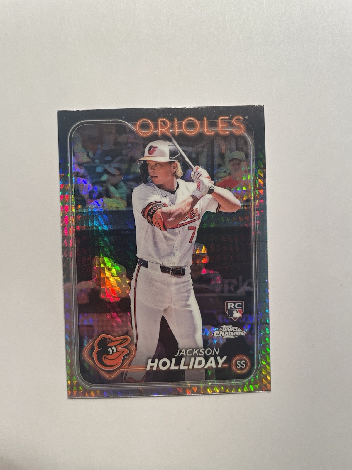 2024 Topps Chrome Prism Refractor #88 Jackson Holliday - Orioles - RC Rookie