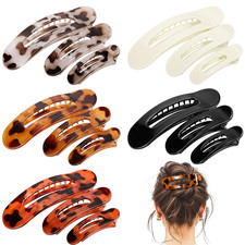 15 Pcs Flat Hair Claw Clips for Women Girls, Small Medium French Barrettes